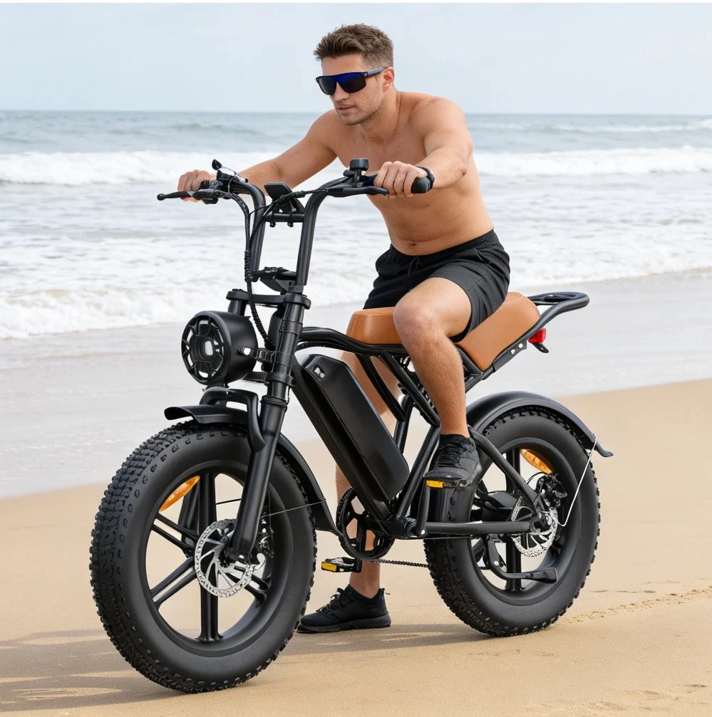 2026 20" E-Bike 250W 48V E-Mountain Bike 45km/h Offroad Moped Electric Motorcycle-