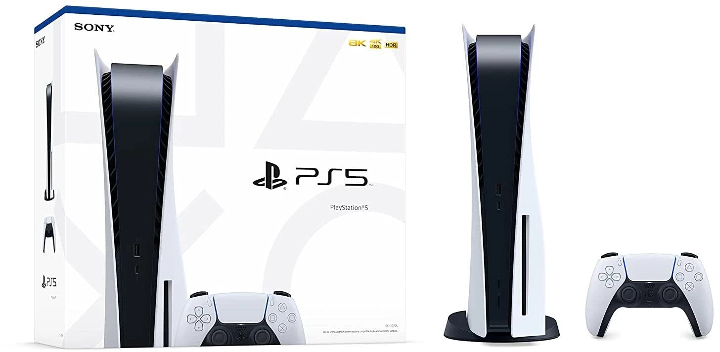 Sony PS5 Standard Disk Edition PlayStation 5 1TB Blu-Ray Gaming